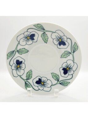 Rorstrand Sweden Sylvia Pattern Saucer Plate Designer Sylvia Leuchovius MCM 70's